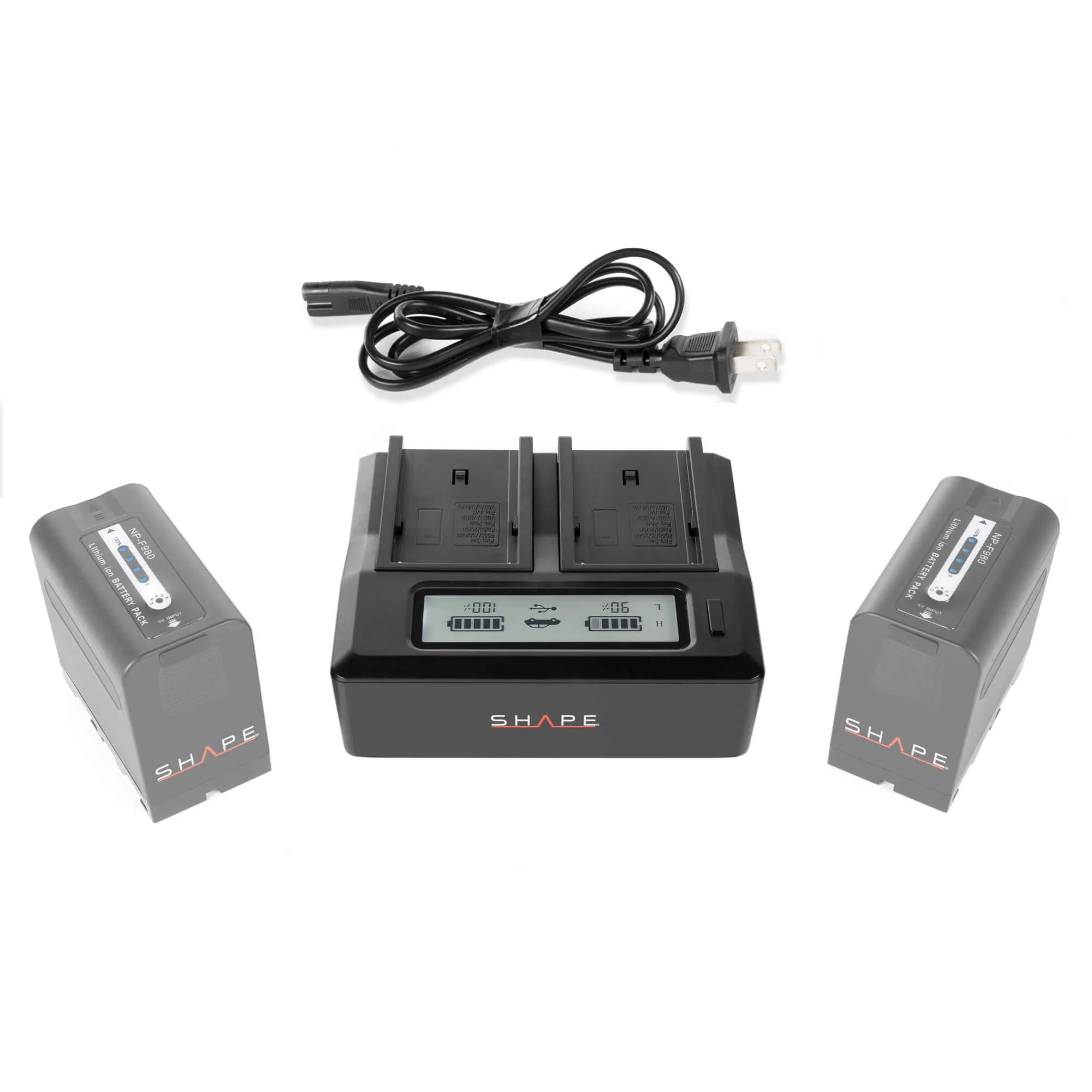 SHAPE NP-F Dual LCD Charger - 4