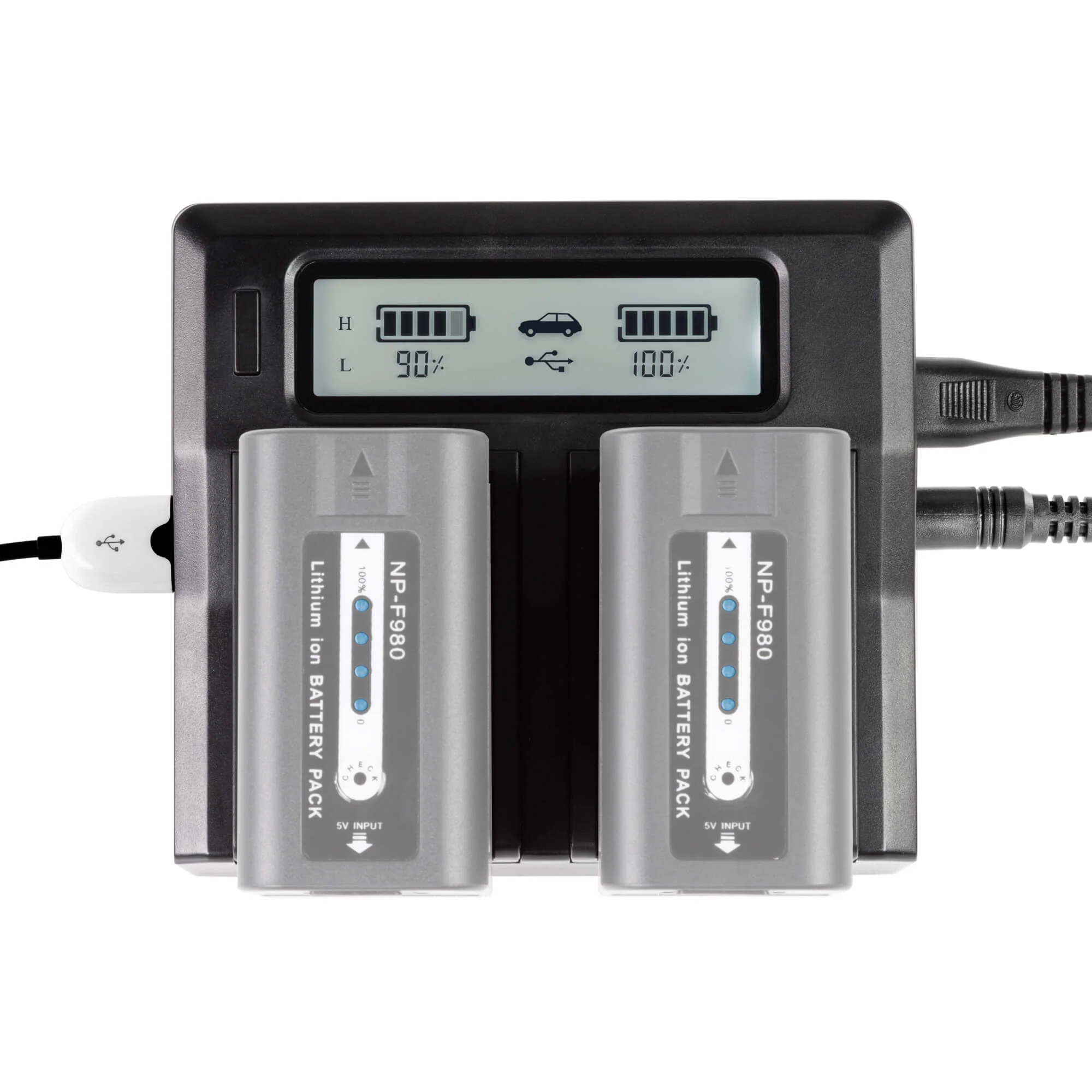 SHAPE NP-F Dual LCD Charger - 3