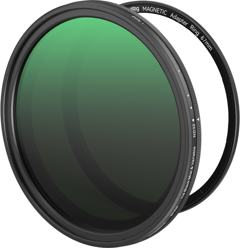 SmallRig 5170 Attachable 67mm VND Filter ND2-ND32 (1-5 Stop) & 1/4 Effect Black Mist Filter - 6