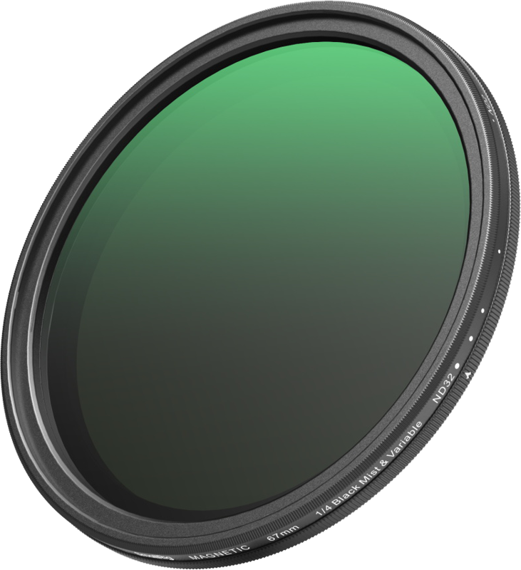 SmallRig 5170 Attachable 67mm VND Filter ND2-ND32 (1-5 Stop) & 1/4 Effect Black Mist Filter - 2