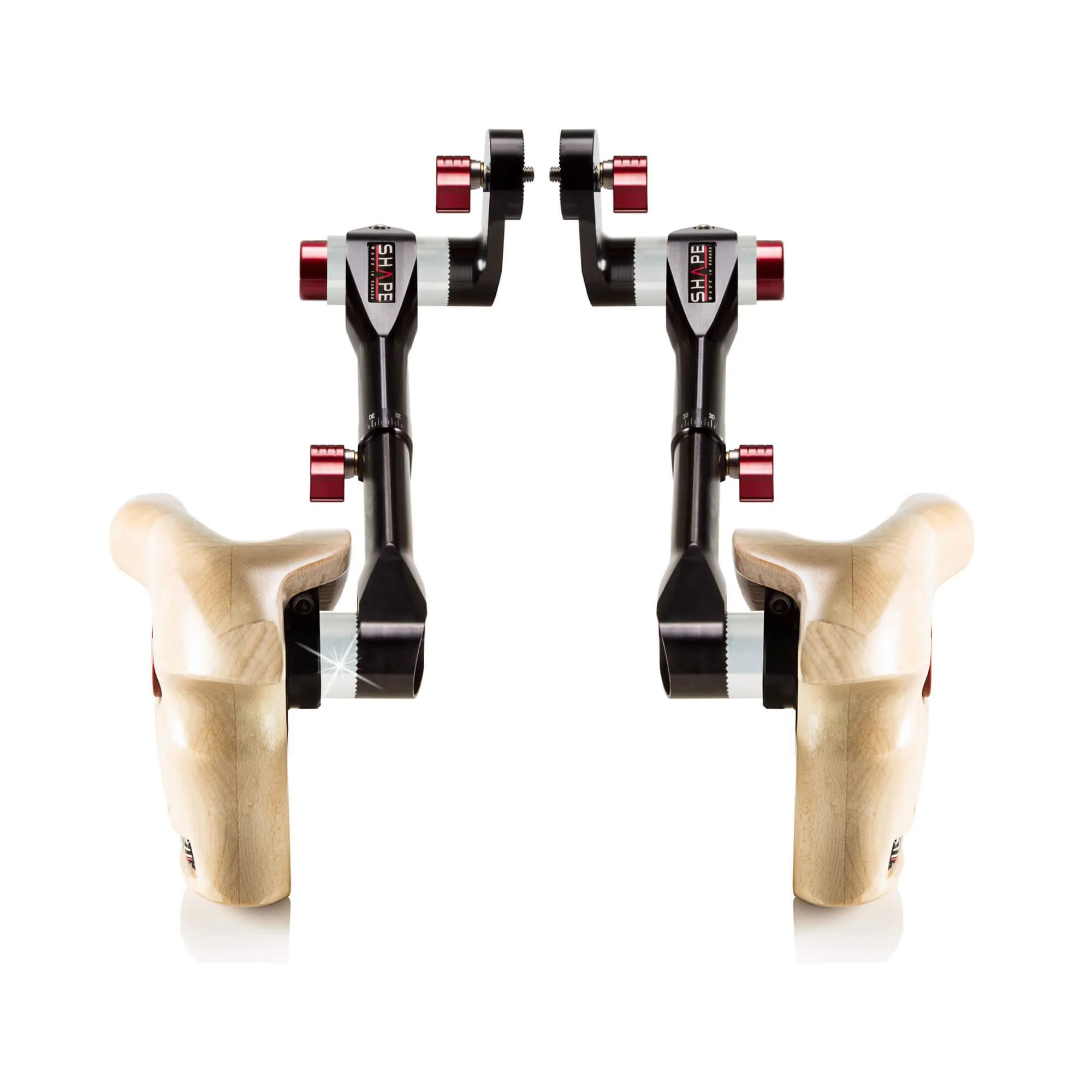 SHAPE Double Telescopic Wooden Handles mwith Arri Rosette