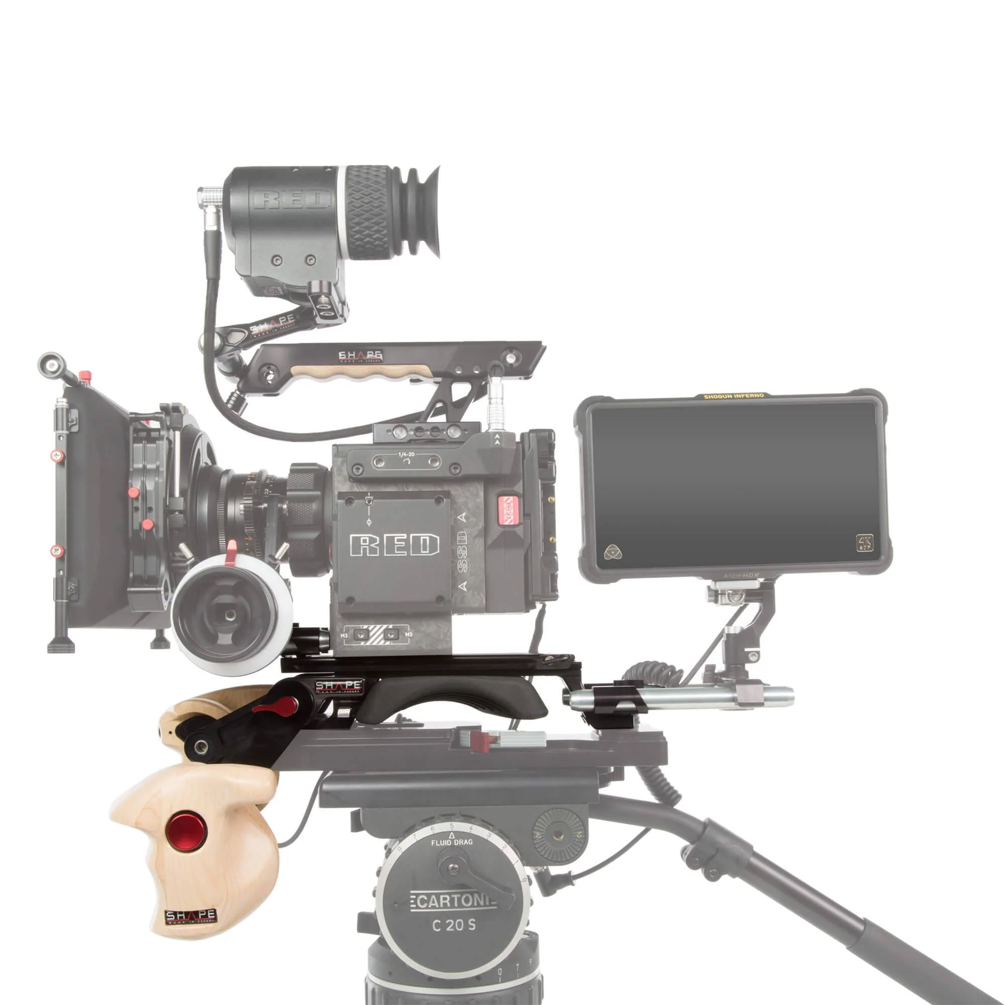 SHAPE Double Wooden Handles with Arri Rosette - 5