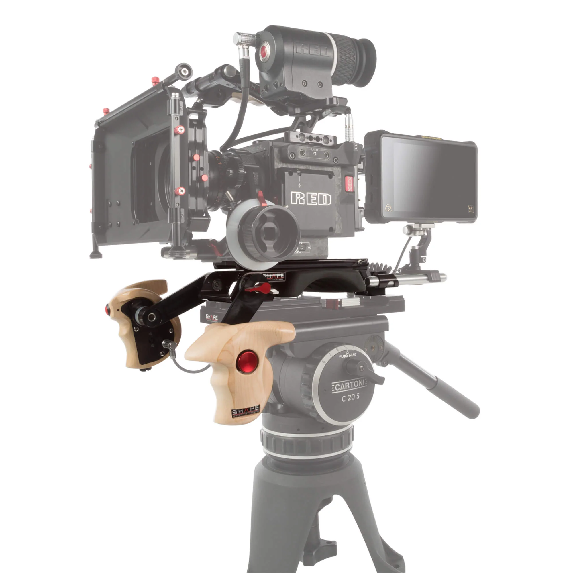 SHAPE Double Wooden Handles with Arri Rosette - 3