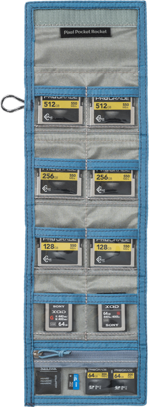 Think Tank Pixel Pocket Rocket (Holds 10 CF/CFexpress) Marine Blue - 3