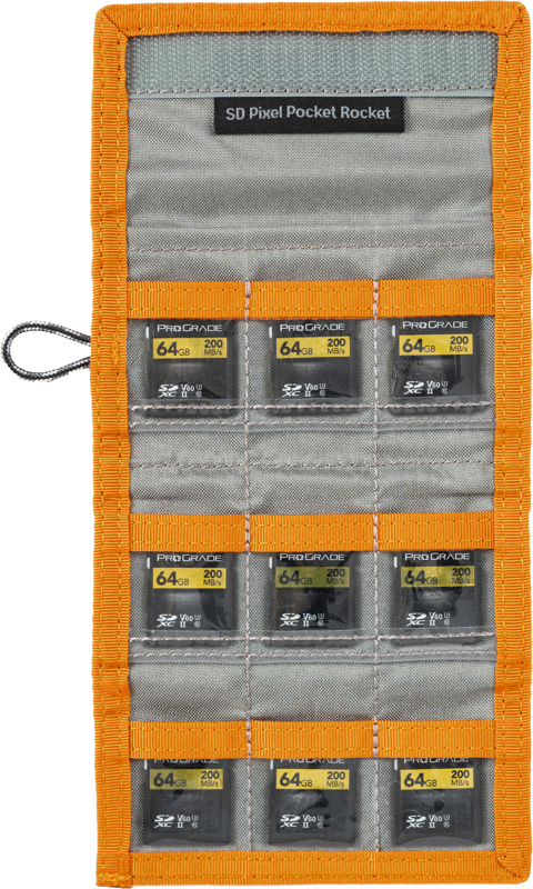Think Tank Pixel Pocket Rocket (Holds 9 SD/CFexpress) Fireside Orange - 3
