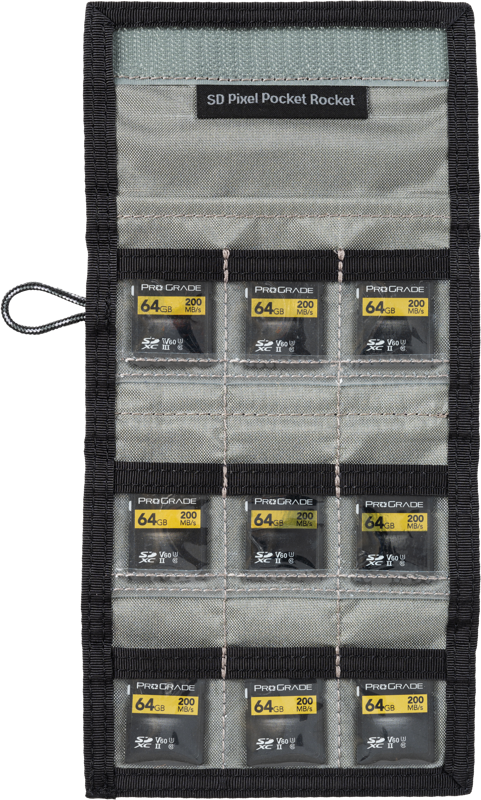 Think Tank Pixel Pocket Rocket (Holds 9 SD/CFexpress) Slate Black - 3