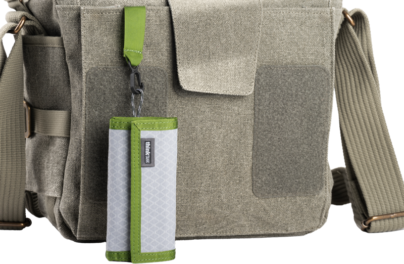 Think Tank Secure Pocket Rocket (Wallet with Strap: holds 9 SD/CFexpress/Micro) Highland Green - 7