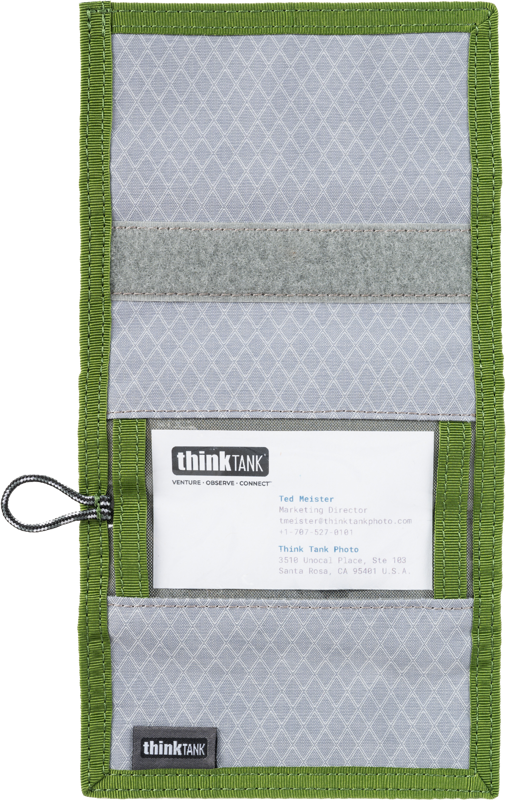 Think Tank Secure Pocket Rocket (Wallet with Strap: holds 9 SD/CFexpress/Micro) Highland Green - 5