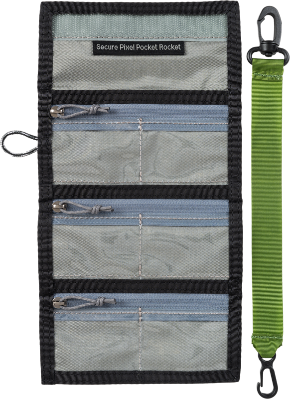 Think Tank Secure Pocket Rocket (Wallet with Strap: holds 9 SD/CFexpress/Micro) Slate Black - 4