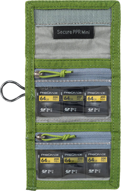Think Tank Secure Pocket Rocket Mini (Wallet with Strap: holds 4 CF/CFexpress or 6 SD/microSD) Green - 3