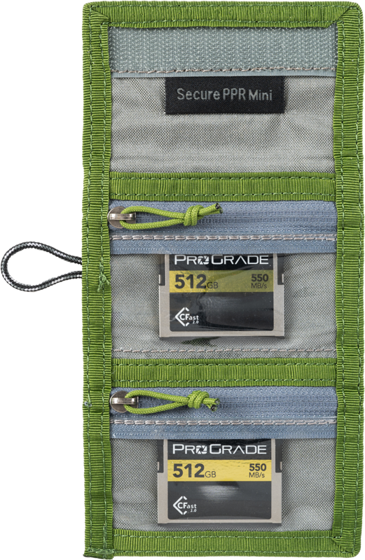 Think Tank Secure Pocket Rocket Mini (Wallet with Strap: holds 4 CF/CFexpress or 6 SD/microSD) Green - 5