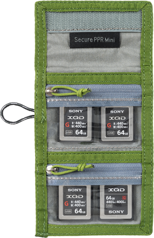 Think Tank Secure Pocket Rocket Mini (Wallet with Strap: holds 4 CF/CFexpress or 6 SD/microSD) Green - 4