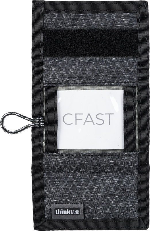Think Tank Secure Pocket Rocket Mini (Wallet with Strap: holds 4 CF/CFe or 6 SD/microSD) Slate Black - 7
