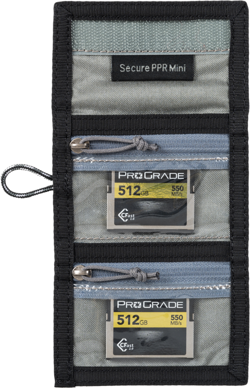Think Tank Secure Pocket Rocket Mini (Wallet with Strap: holds 4 CF/CFe or 6 SD/microSD) Slate Black - 5