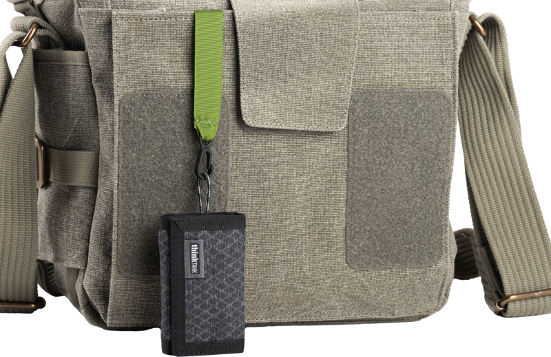 Think Tank Secure Pocket Rocket Mini (Wallet with Strap: holds 4 CF/CFe or 6 SD/microSD) Slate Black - 9