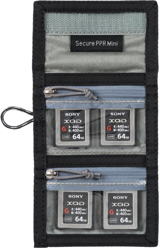 Think Tank Secure Pocket Rocket Mini (Wallet with Strap: holds 4 CF/CFe or 6 SD/microSD) Slate Black - 4