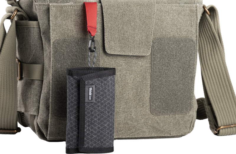 Think Tank Cards & Power Wallet (holds 3 CF/CFexpr or 4 SD/micro SD cards & 2 Batteries) Slate Black - 9