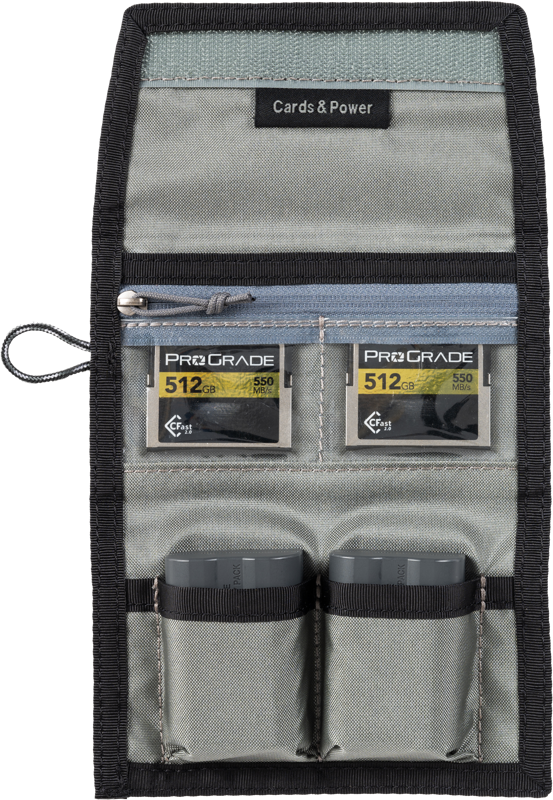 Think Tank Cards & Power Wallet (holds 3 CF/CFexpr or 4 SD/micro SD cards & 2 Batteries) Slate Black - 5