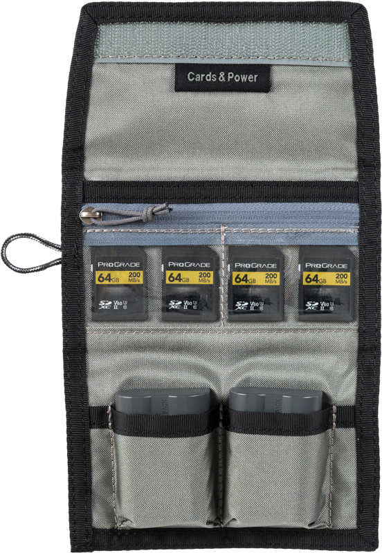 Think Tank Cards & Power Wallet (holds 3 CF/CFexpr or 4 SD/micro SD cards & 2 Batteries) Slate Black - 3
