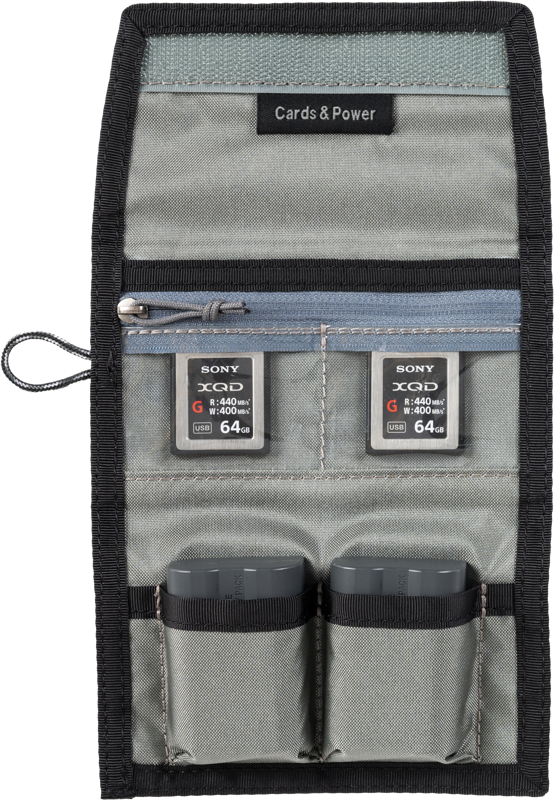 Think Tank Cards & Power Wallet (holds 3 CF/CFexpr or 4 SD/micro SD cards & 2 Batteries) Slate Black - 4