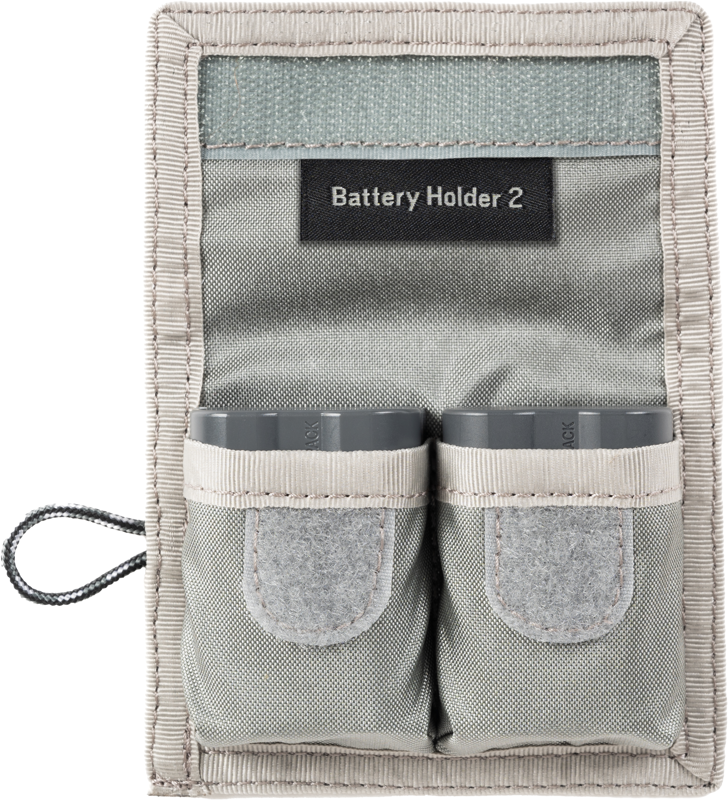 Think Tank Battery Holder 2 (Wallet 2 standard DSLR or Mirrorless Batteries) Grey - 5