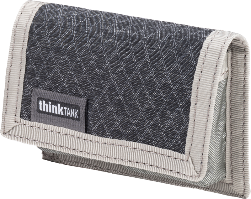 Think Tank Battery Holder 2 (Wallet 2 standard DSLR or Mirrorless Batteries) Grey