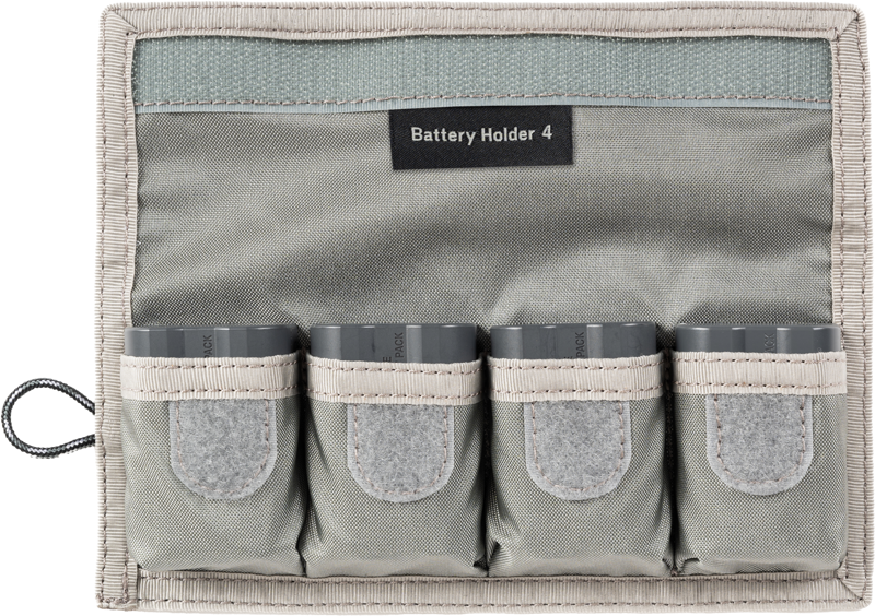 Think Tank Battery Holder 4 (Wallet 4 standard DSLR or Mirrorless Batteries) Grey - 5