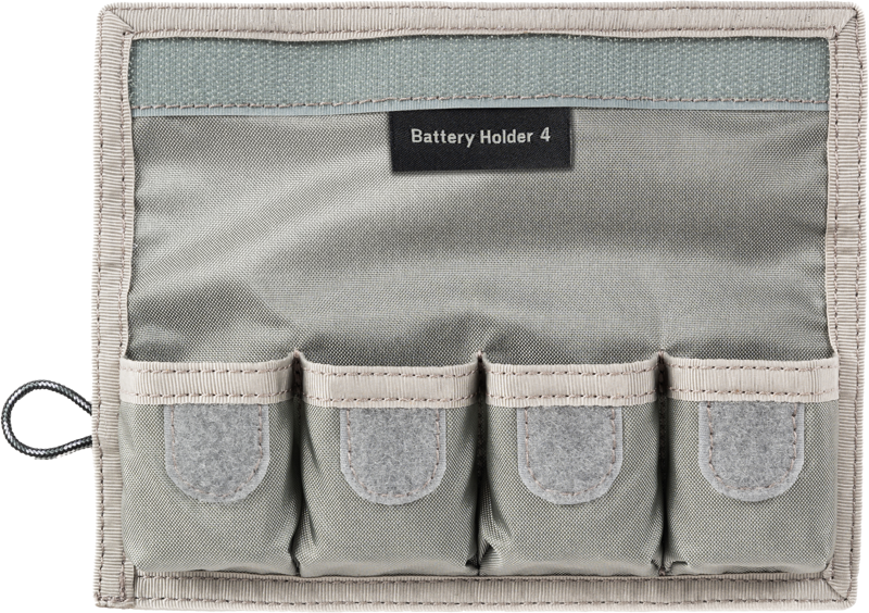 Think Tank Battery Holder 4 (Wallet 4 standard DSLR or Mirrorless Batteries) Grey - 6