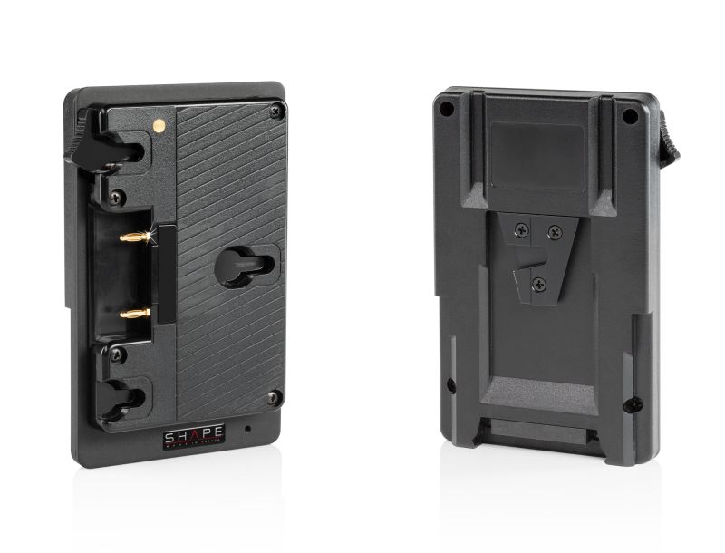 SHAPE Gold Mount to V-Mount Regulated Battery Converter – för filmskapare