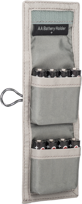 Think Tank AA Battery Holder (Wallet holds: 8 AA or 16 AAA batteries) Grey - 4