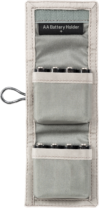 Think Tank AA Battery Holder (Wallet holds: 8 AA or 16 AAA batteries) Grey - 5
