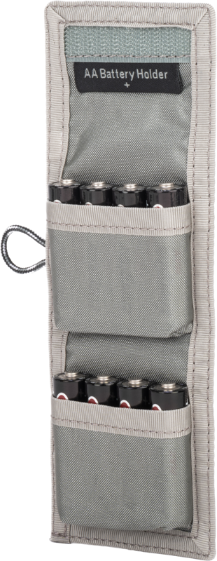 Think Tank AA Battery Holder (Wallet holds: 8 AA or 16 AAA batteries) Grey - 3
