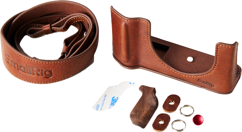 SmallRig 5268 Leather Case Kit for FUJIFILM GFX100RF Brown - 3