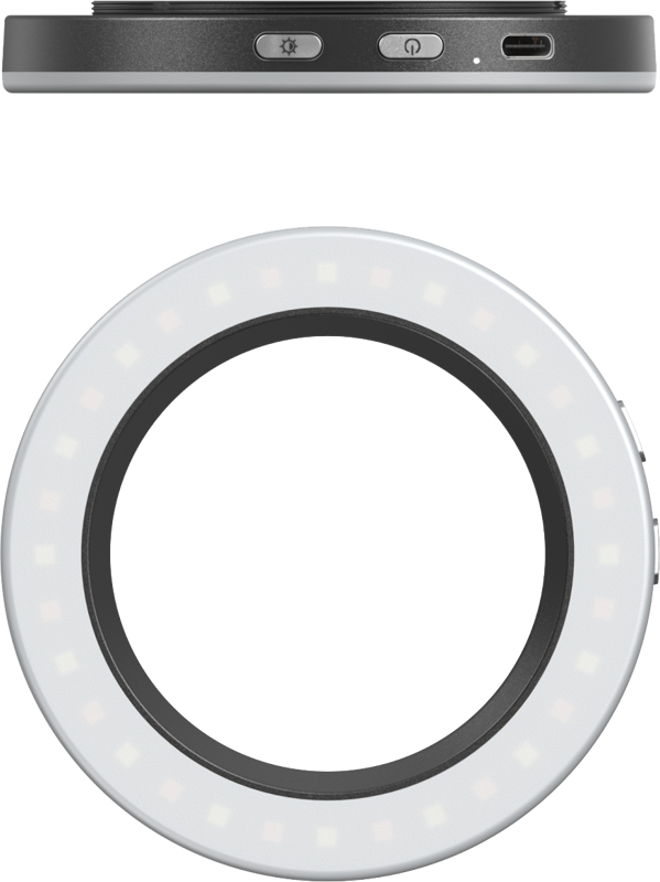 SmallRig 5203 Vibe P30 67mm Ring LED Video Light Universal Threaded Filter Adapter Kit - 2