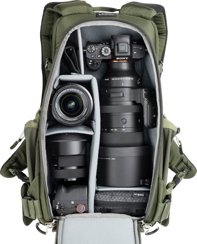 Think Tank Mindshift BackLight Sprint, Slim Lightweight Backpack, Montane Green - 5