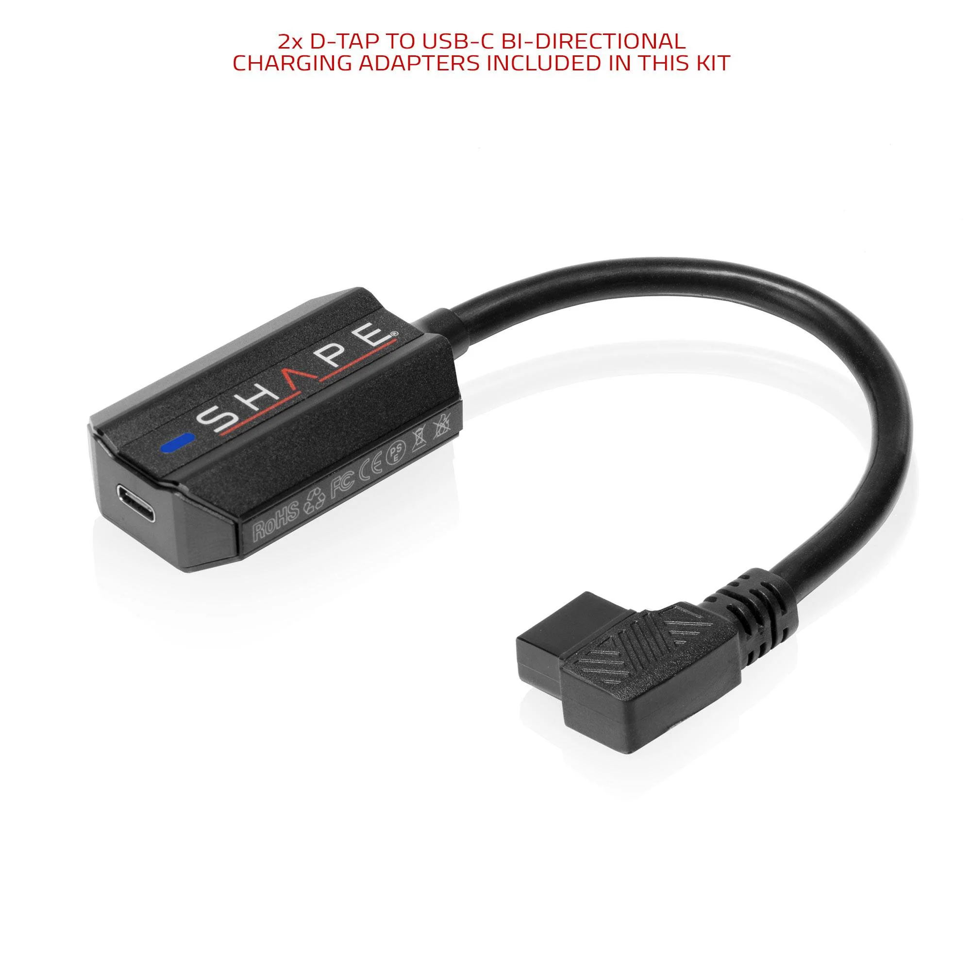 SHAPE KIT USB-C FAST CHARGER 2x Mini V-mount 50Wh BATTERY - 15