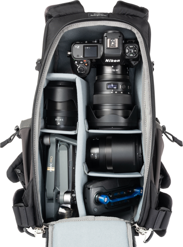 Think Tank Mindshift BackLight Sprint, Slim Lightweight Backpack, Slate Black - 12