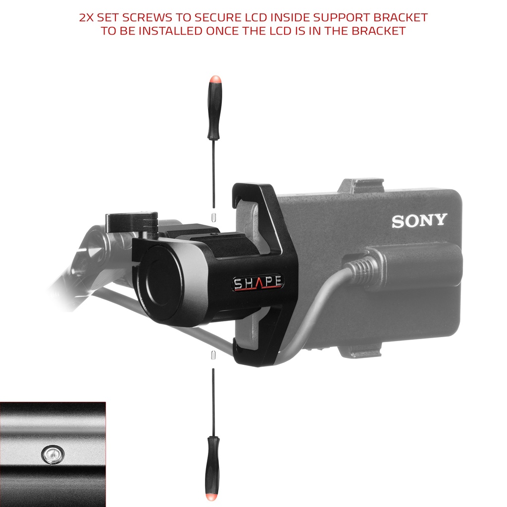 SHAPE LCD MONITOR LOUPE SUPPORT FOR SONY FX6 – för filmskapare - 5
