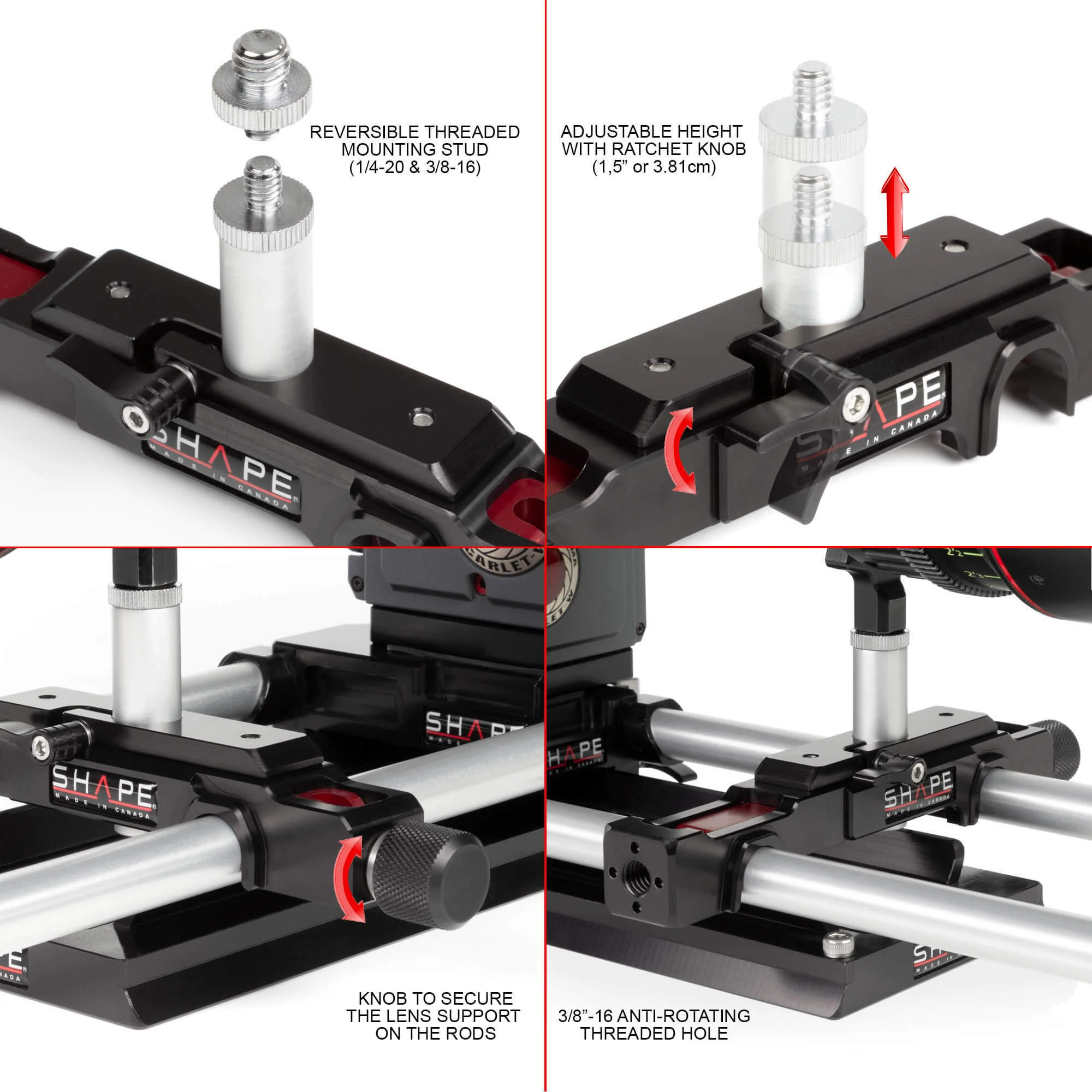 SHAPE LENS SUPPORT FOR 15 MM STUDIO BRIDGE PLATE - 5