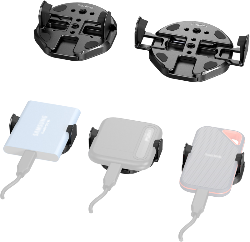 SmallRig 5157 Attachable Phone Clamp for External SSD - 4