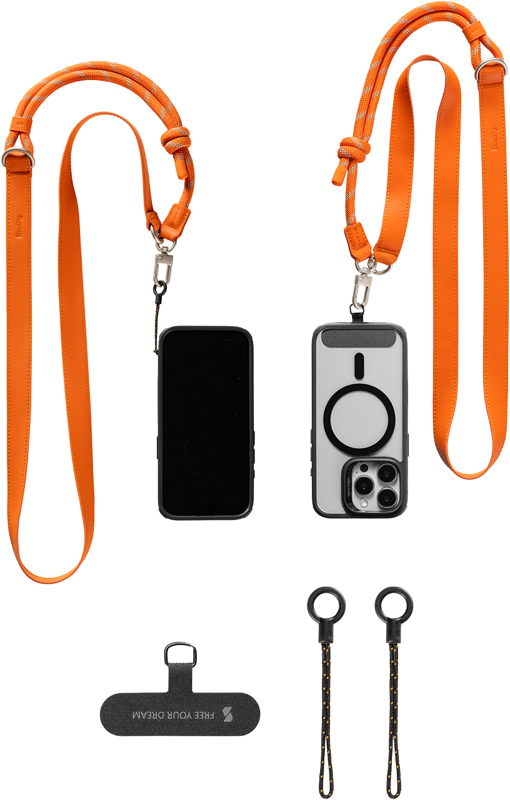 SmallRig 5300 FilMov Phone Shoulder Strap Orange - 2