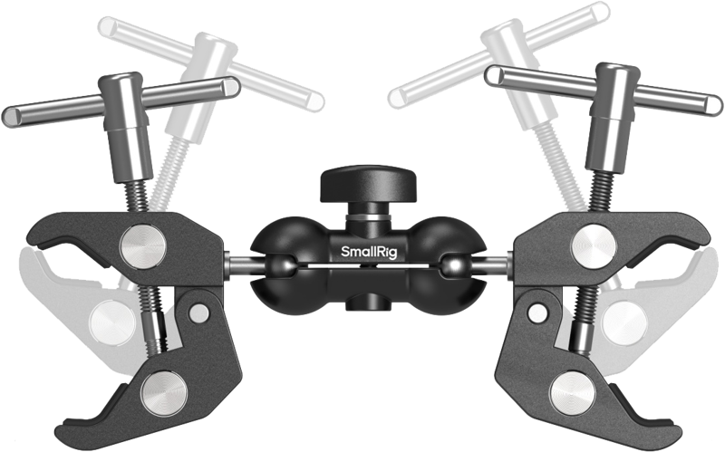 SmallRig 5331 Double Head Crab-Shaped Clamp - 3