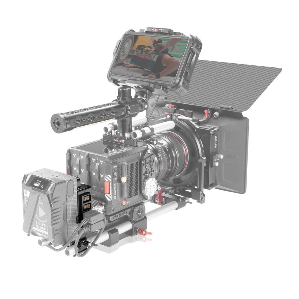 SHAPE Multi D-Tap V-Mount Plate 15mm LWS Rod Mount - 5