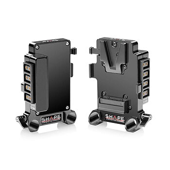 SHAPE Multi D-Tap V-Mount Plate 15mm LWS Rod Mount