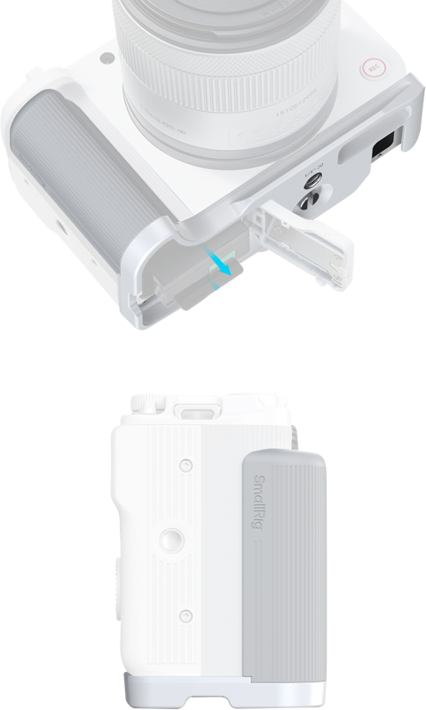 SmallRig 5430 L-Shaped Mount Plate with Handle for Canon EOS R50 V White - 4