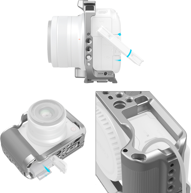 SmallRig 5428 Cage for Canon EOS R50 V Silver - 5