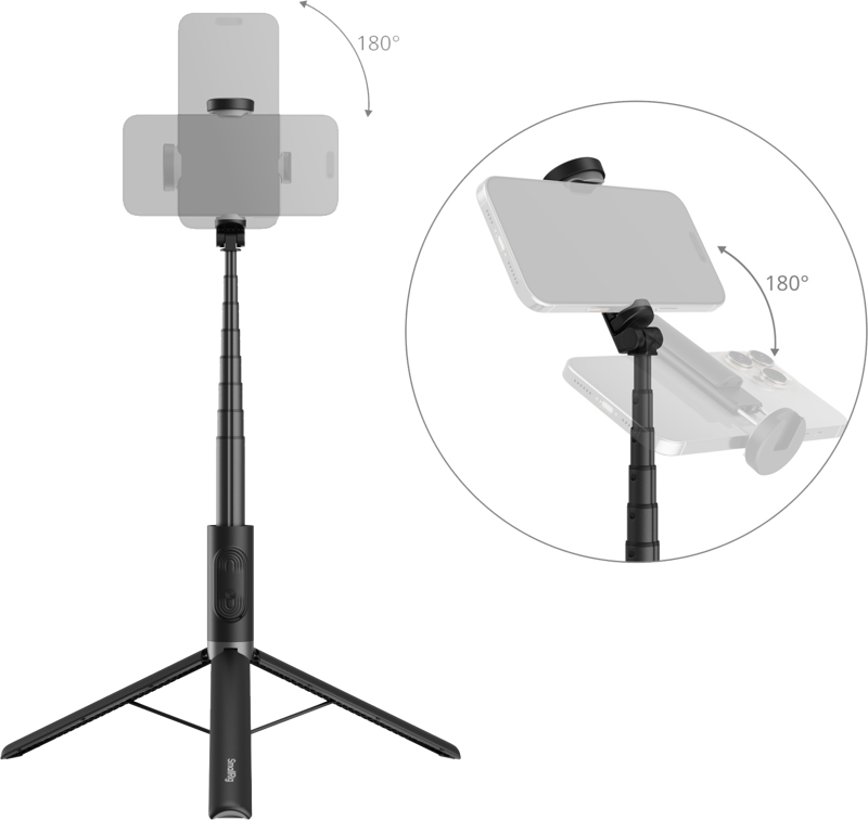 SmallRig 5291 ST30 Lite One-Touch Deploy Selfie Stick Tripod - 3