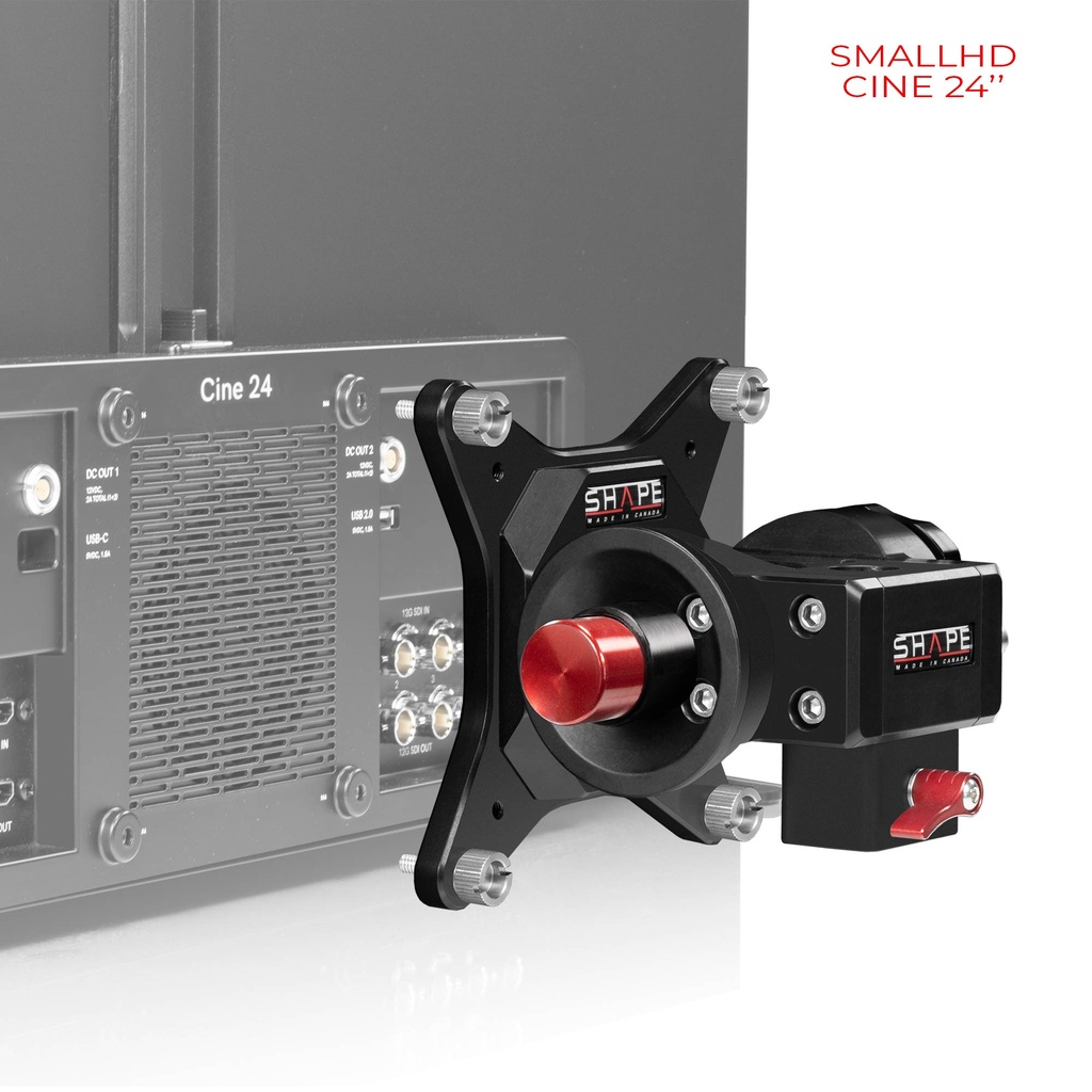 SHAPE PUSH BUTTON VESA MONITOR MOUNT FOR C-STAND AND BABY PIN – för filmskapare - 6
