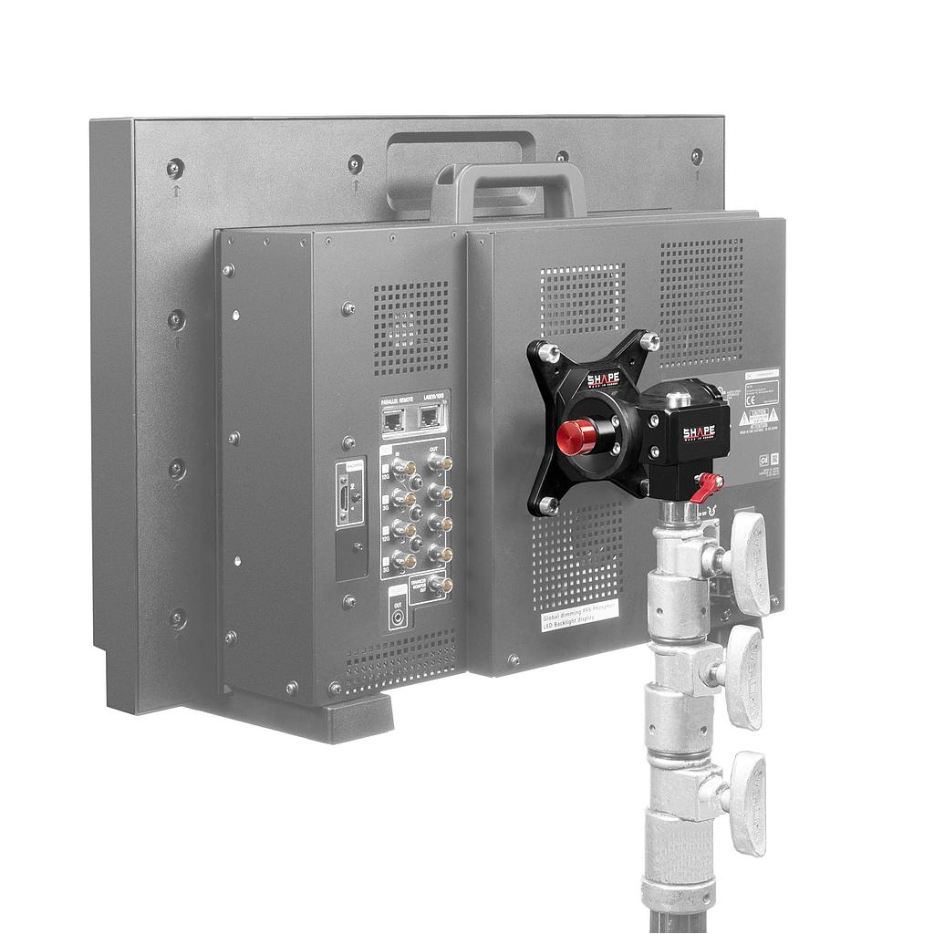 SHAPE PUSH BUTTON VESA MONITOR MOUNT FOR C-STAND AND BABY PIN – för filmskapare