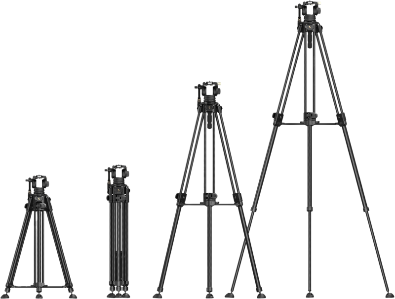 SmallRig 5201 Video Carbon Fiber Tripod Kit AD-50 Max - 3